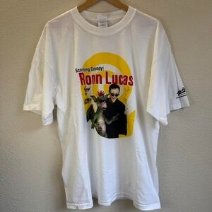 Ron Lucas Scorching Comedy Tour T Shirt XL White Graphic Tee Dragon